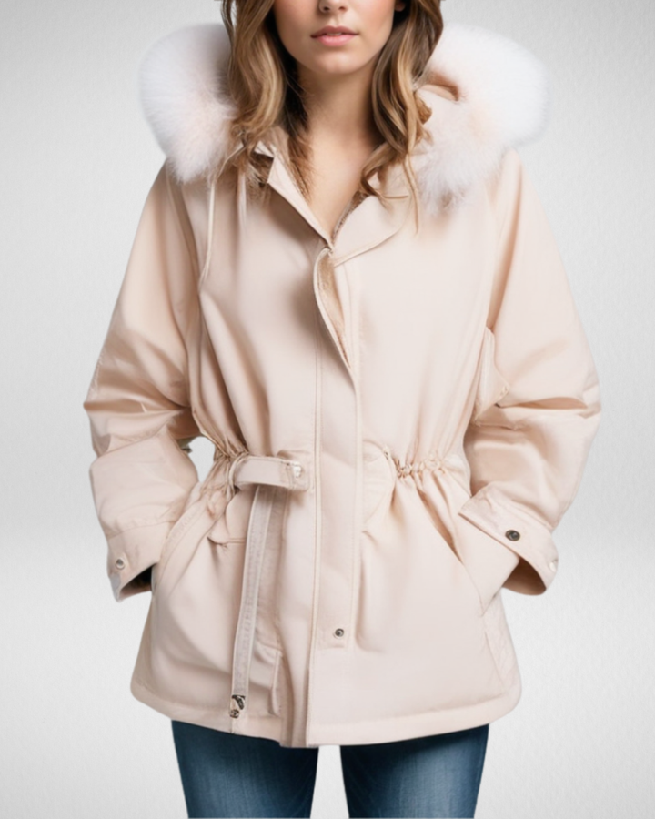 Lyra | Chaqueta de plumas para mujer con cuello desmontable