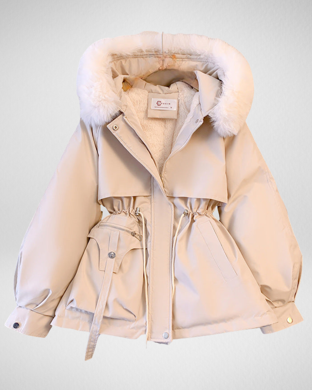 Lyra | Chaqueta de plumas para mujer con cuello desmontable