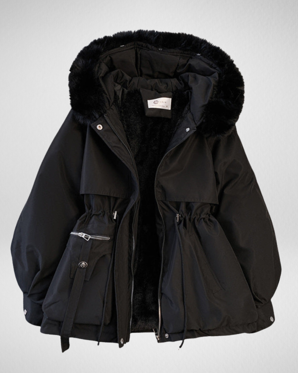 Lyra | Chaqueta de plumas para mujer con cuello desmontable