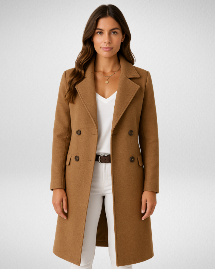 Claribel | Abrigo de fieltro para mujer – elegante y cálido en estilo clásico