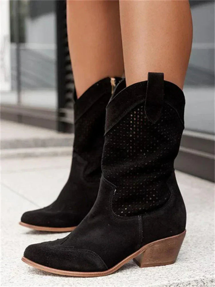 Olga | Botines calados con tacón
