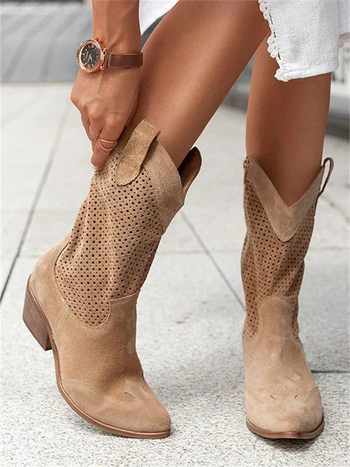 Olga | Botines calados con tacón