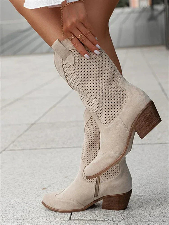 Olga | Botines calados con tacón