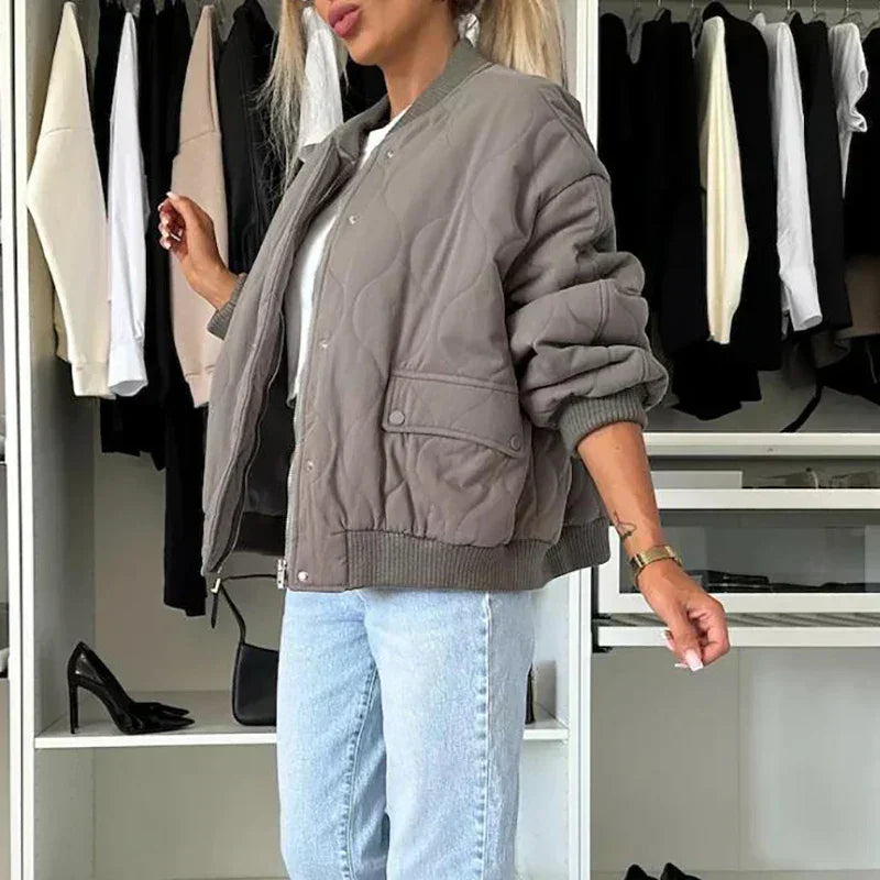 Maisie - Chaqueta Otoñal de Mujer Bomber | Corte Entallado