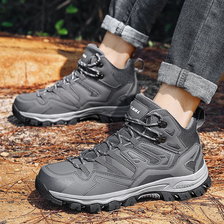 Thalina - Botas de trekking unisex para exteriores – impermeables, amortiguadoras, con caña alta