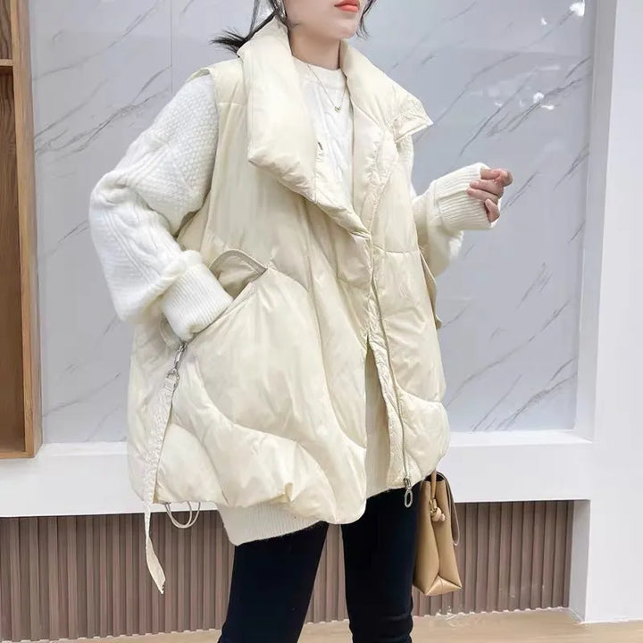 Marvella - Chaleco acolchado oversize para mujer – cálido y estiloso