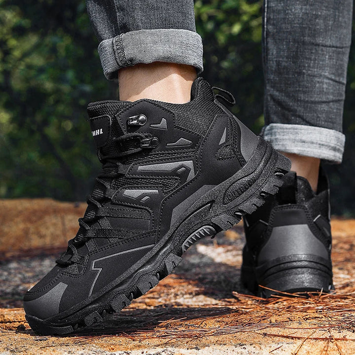 Thalina - Botas de trekking unisex para exteriores – impermeables, amortiguadoras, con caña alta