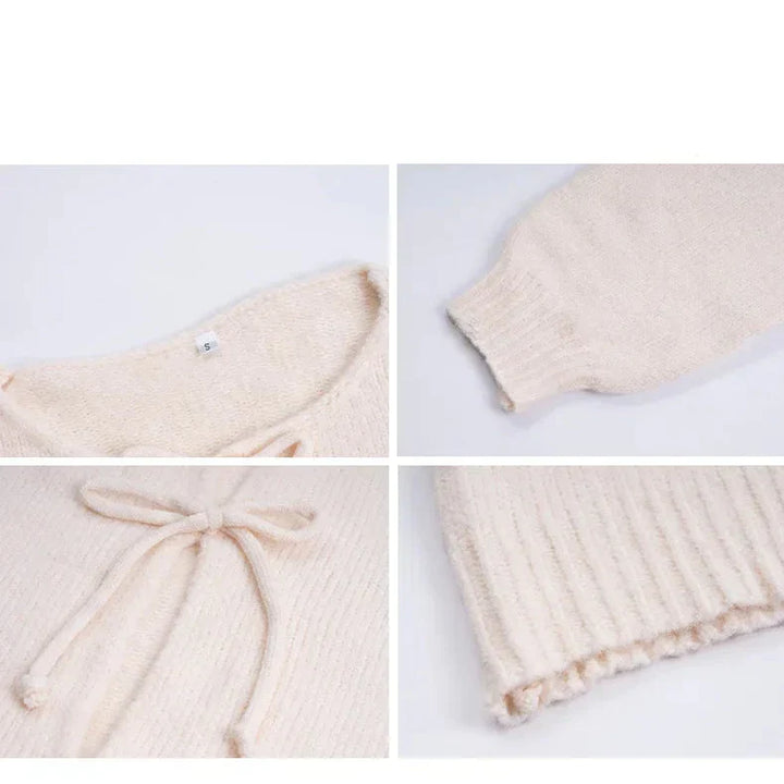 Honor | Suéter femenino FRESH LABEL Elara con lazo (striktrui)