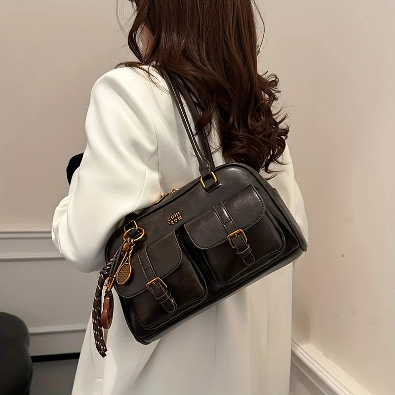 Ariel | Bolso de hombro de piel vegana, elegante y práctico