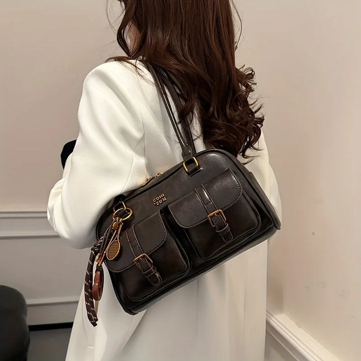 Ariel | Bolso de hombro de piel vegana, elegante y práctico