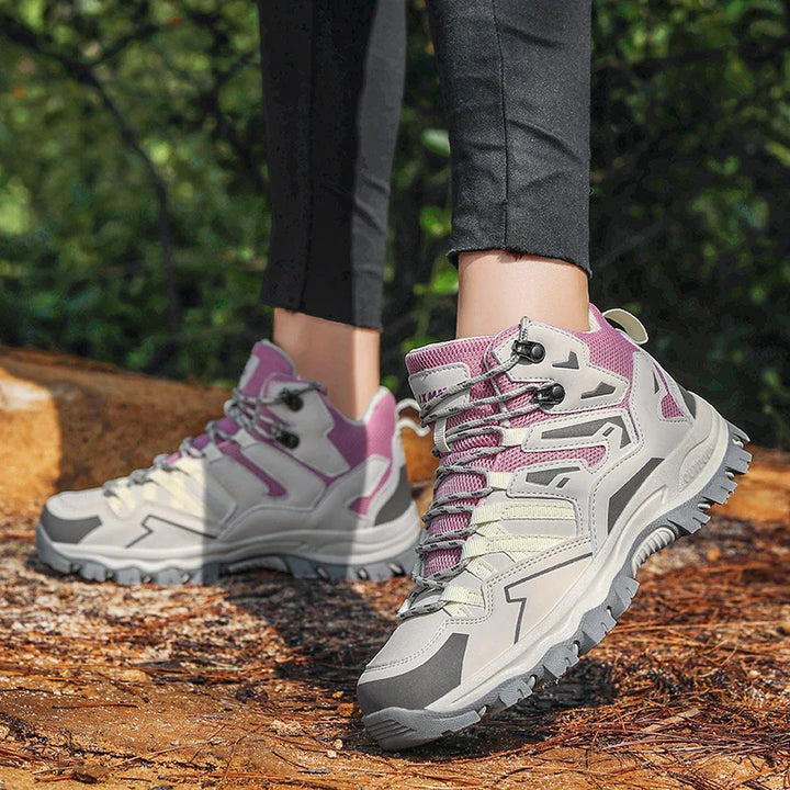 Thalina - Botas de trekking unisex para exteriores – impermeables, amortiguadoras, con caña alta