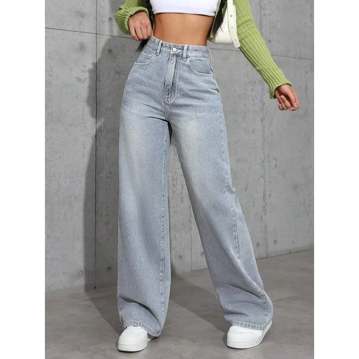 Netty | jeans para mujer de pierna ancha, pantalones modernos y elegantes