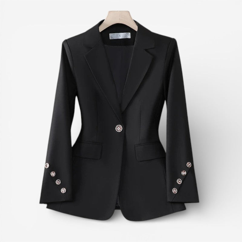 Joanna | Blazer de mujer con mangas largas y cierre de botones, elegante
