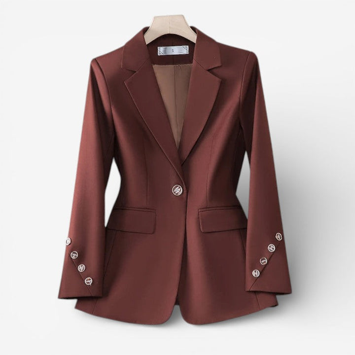 Joanna | Blazer de mujer con mangas largas y cierre de botones, elegante
