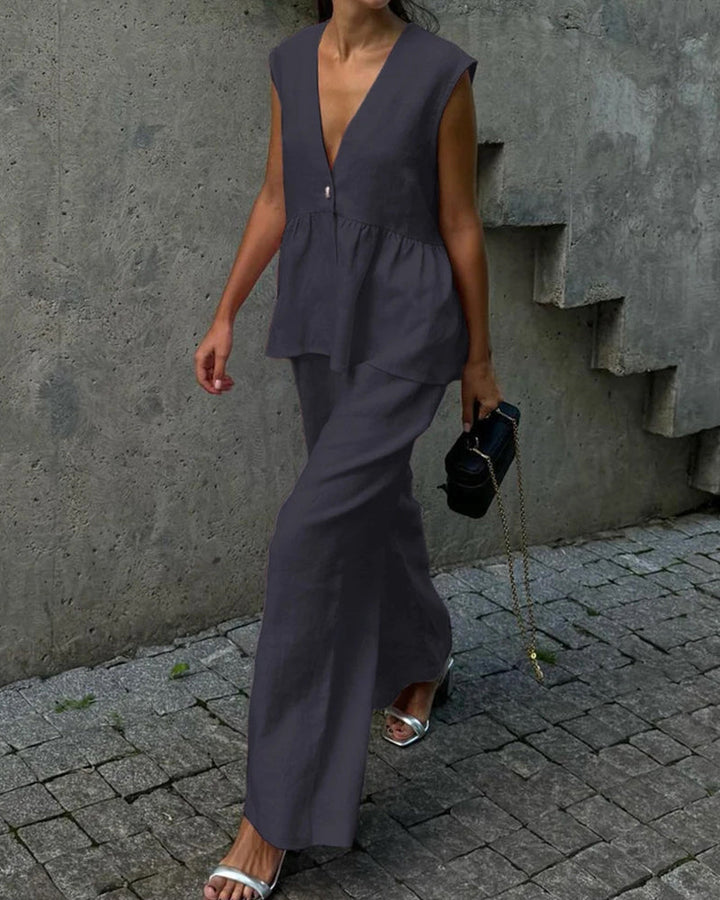 Persis | Conjunto casual de mujer con top de tirantes