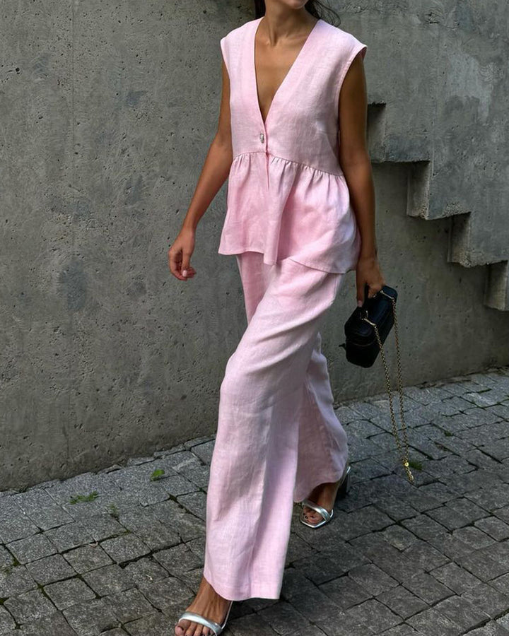Persis | Conjunto casual de mujer con top de tirantes