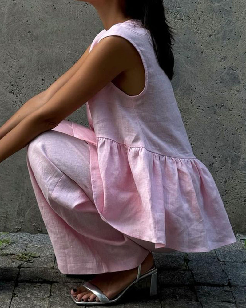 Persis | Conjunto casual de mujer con top de tirantes