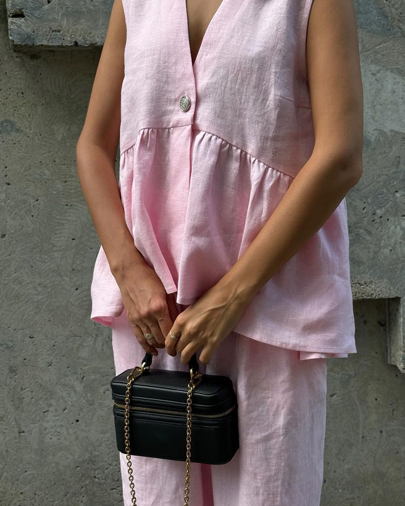 Persis | Conjunto casual de mujer con top de tirantes