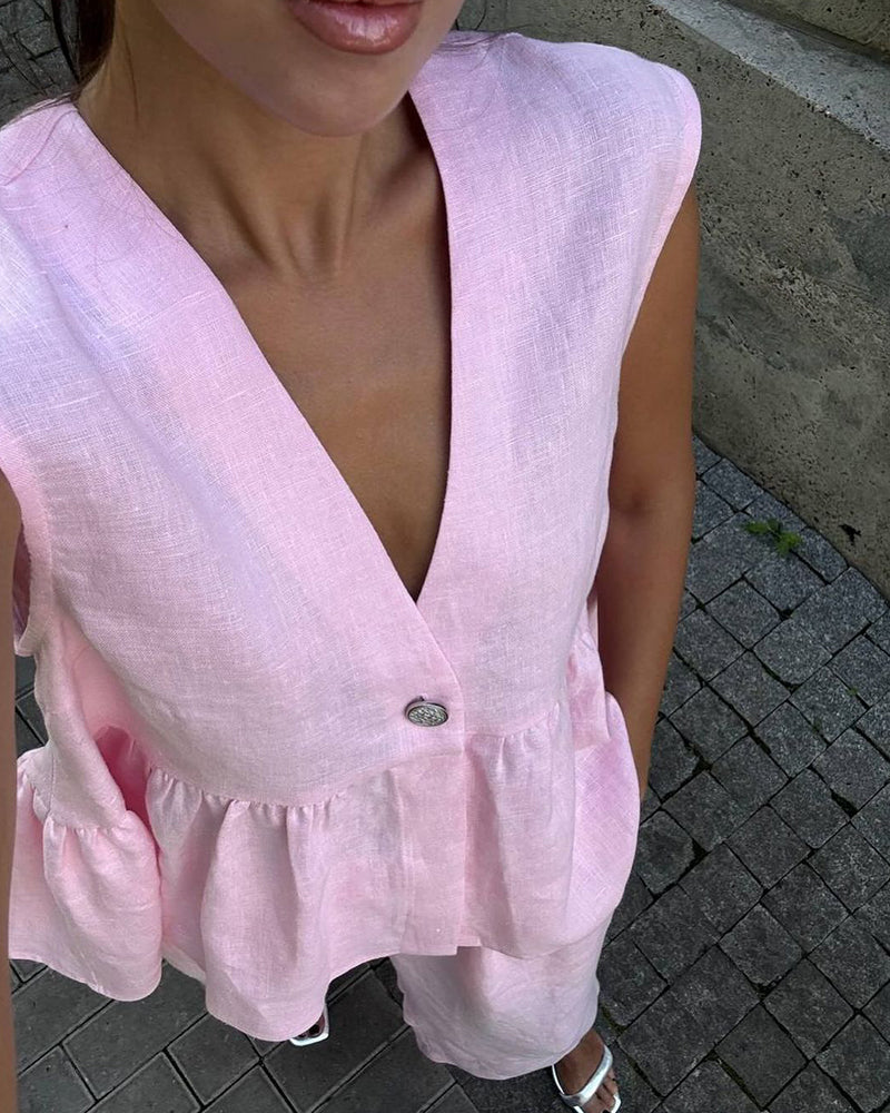 Persis | Conjunto casual de mujer con top de tirantes