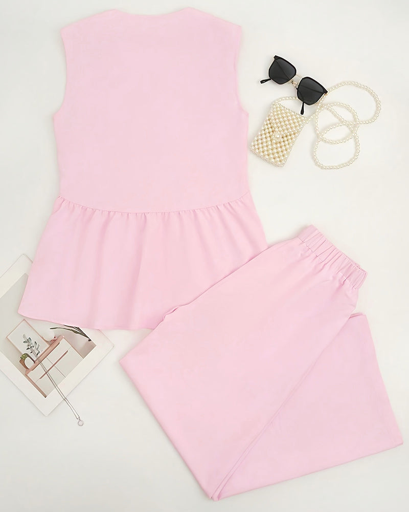 Persis | Conjunto casual de mujer con top de tirantes