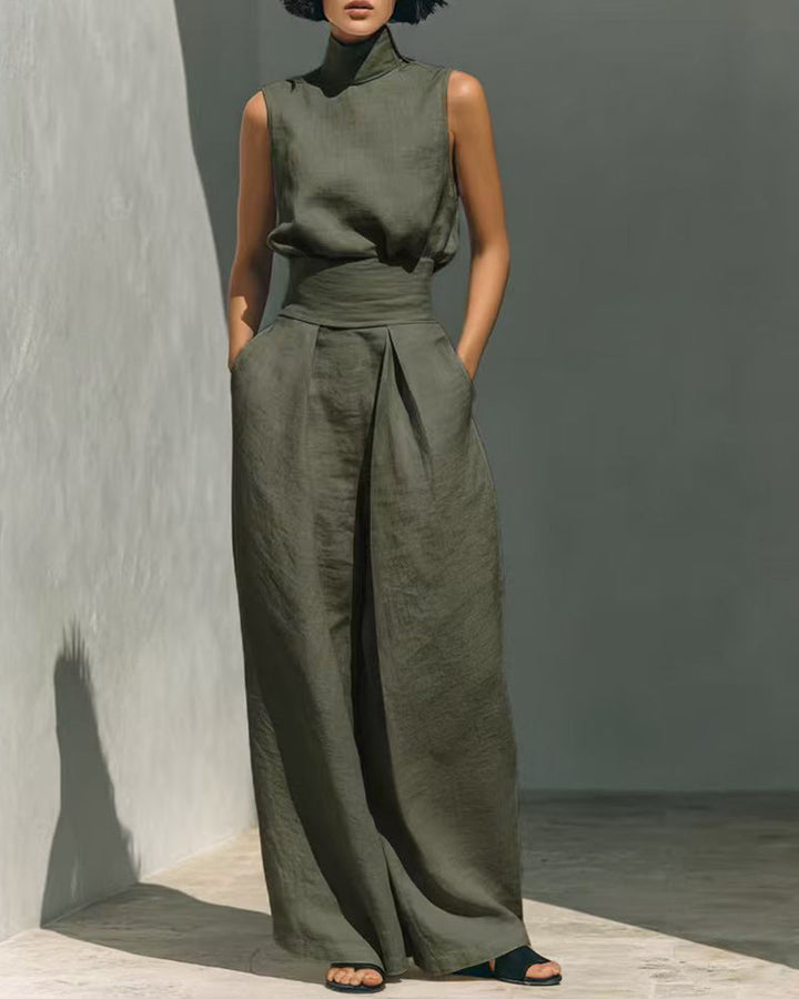 Lenna | Conjunto elegante de mujer con top sin mangas