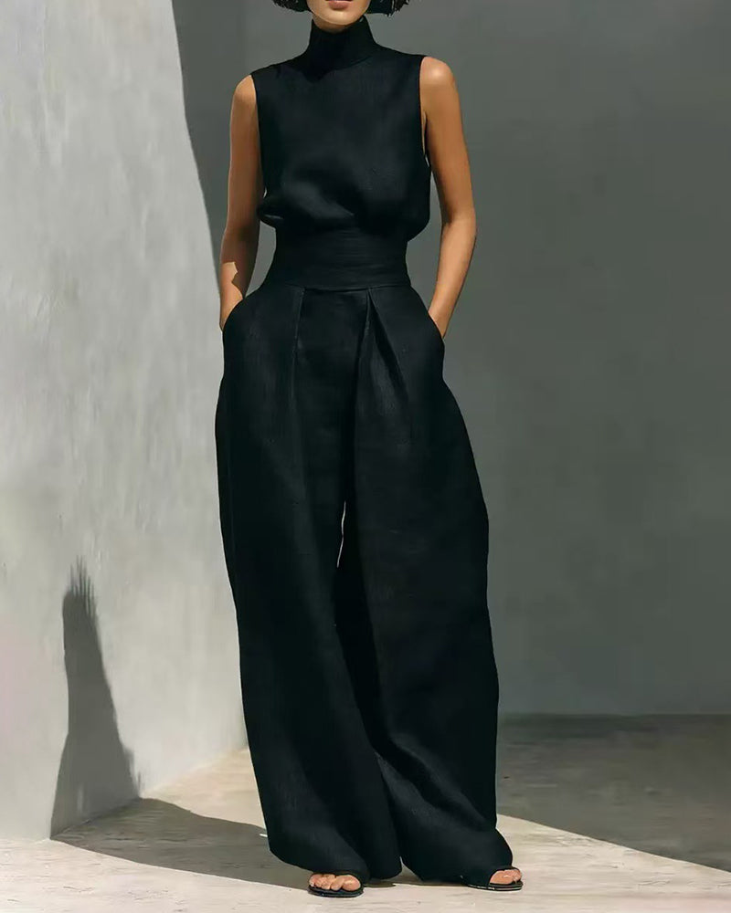 Lenna | Conjunto elegante de mujer con top sin mangas