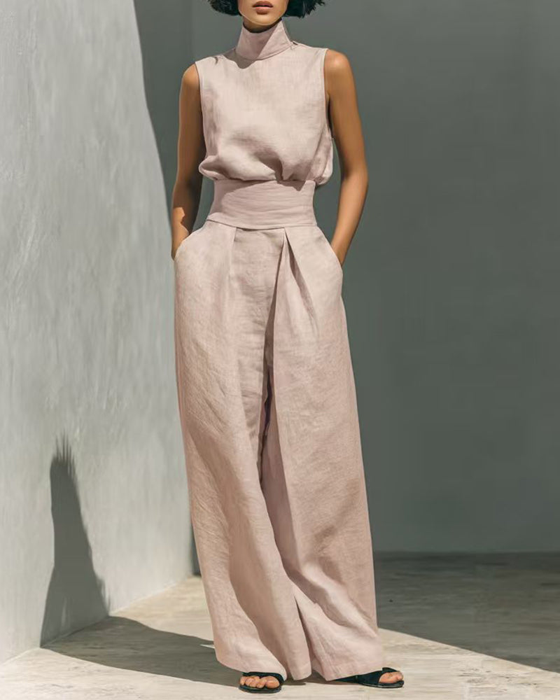 Lenna | Conjunto elegante de mujer con top sin mangas