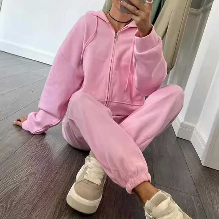 Idalia - Conjunto de chándal con sudadera con cremallera
