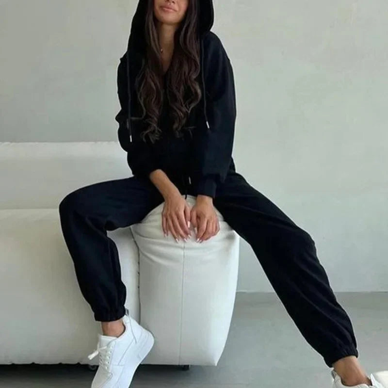 Idalia - Conjunto de chándal con sudadera con cremallera
