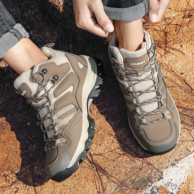 Thalina - Botas de trekking unisex para exteriores – impermeables, amortiguadoras, con caña alta