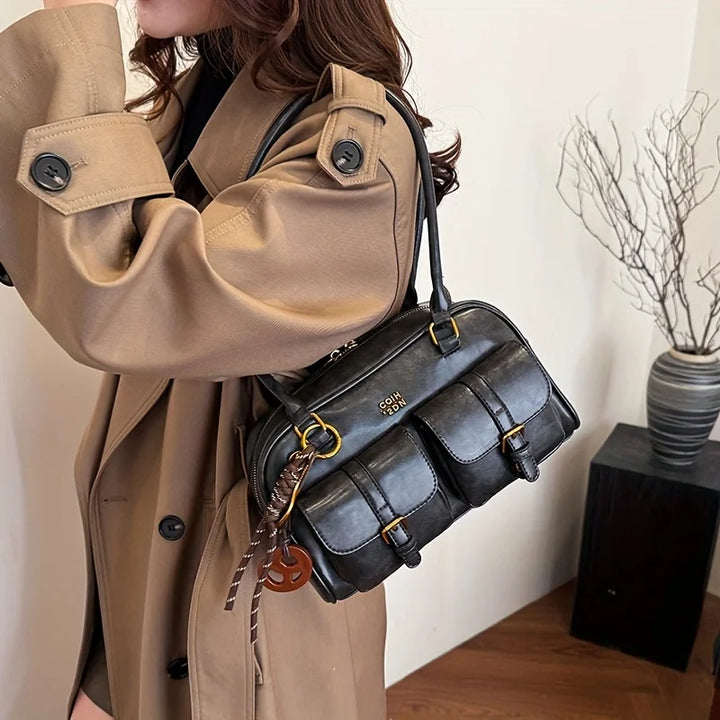 Ariel | Bolso de hombro de piel vegana, elegante y práctico