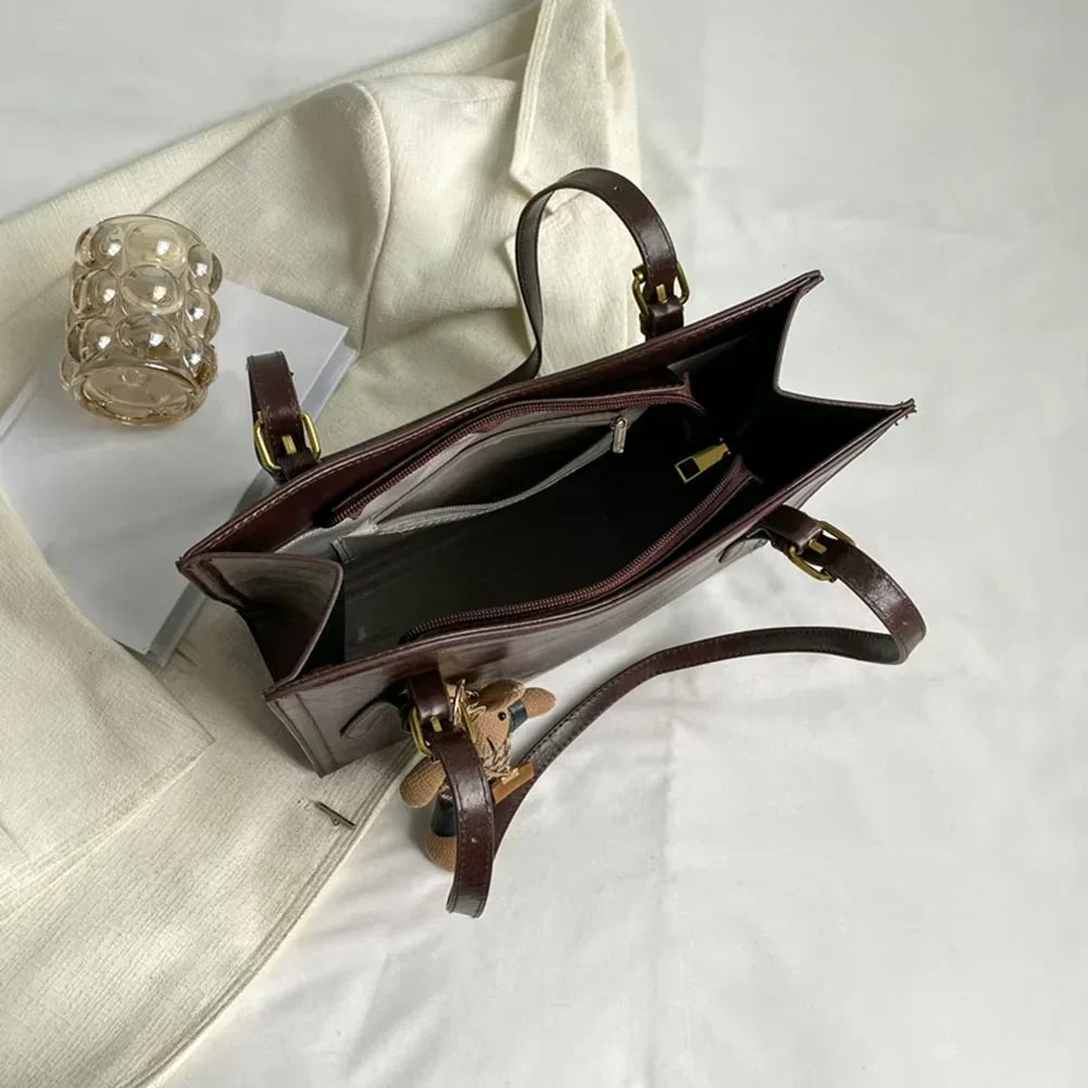 Zara | Elegante bolso de cuero + perchero para bolso gratuito