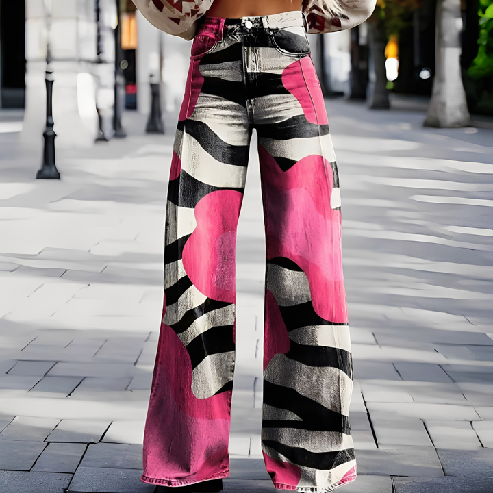 Patsy - Pantalones elegantes y de estilo con pierna ancha para mujeres