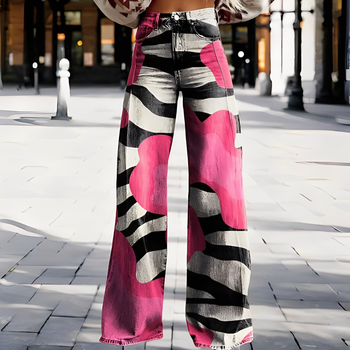 Patsy - Pantalones elegantes y de estilo con pierna ancha para mujeres