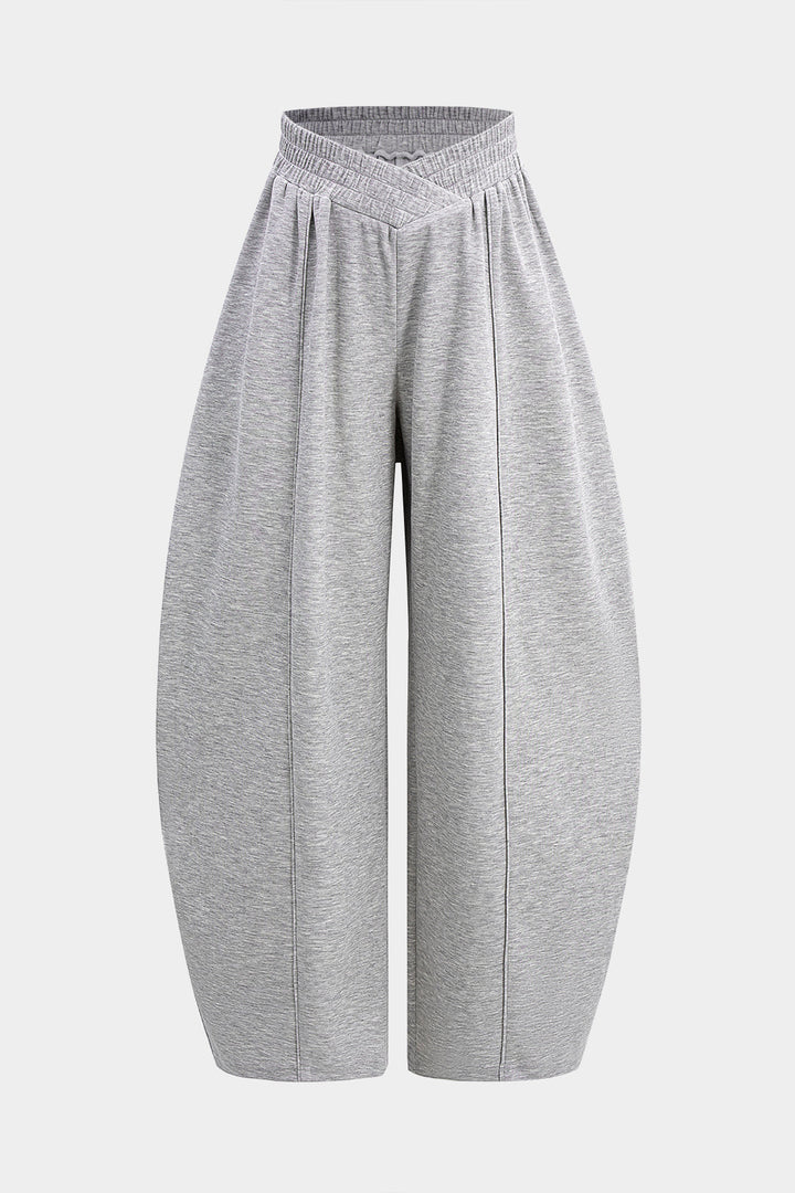 Naomi | Pantalones de mujer con piernas anchas y pliegues, diseño elegante
