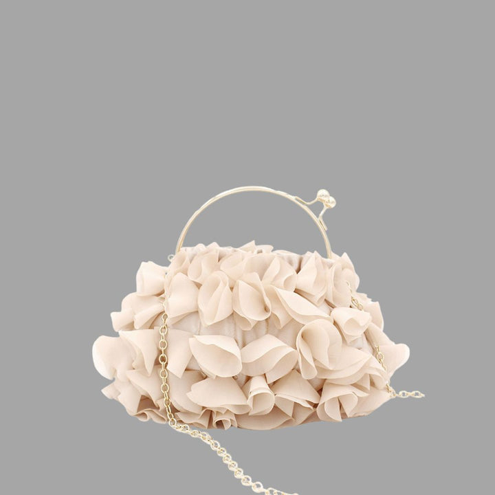 Elanthis - Bolso de mujer universal en forma de pétalos con cadena desmontable de diseño elegante