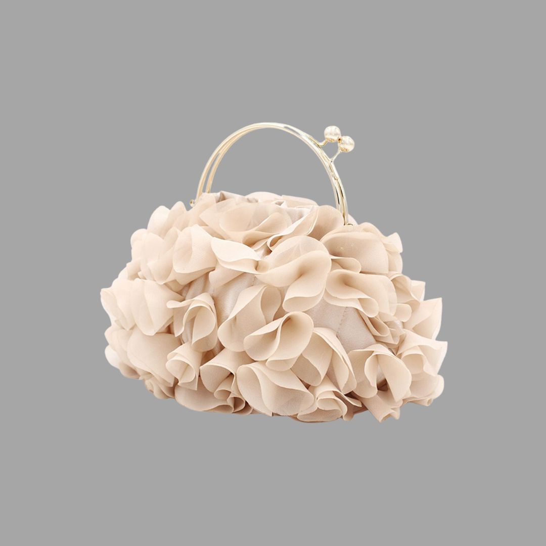 Elanthis - Bolso de mujer universal en forma de pétalos con cadena desmontable de diseño elegante