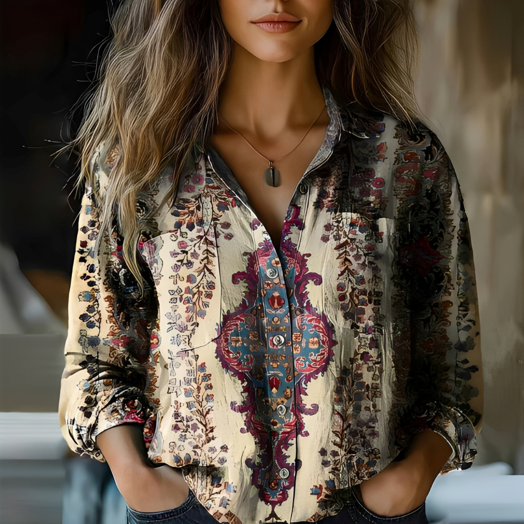 Magnolia - Blusa holgada con un elegante diseño para mujeres