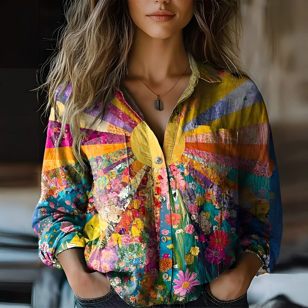 Magnolia - Blusa holgada con un elegante diseño para mujeres