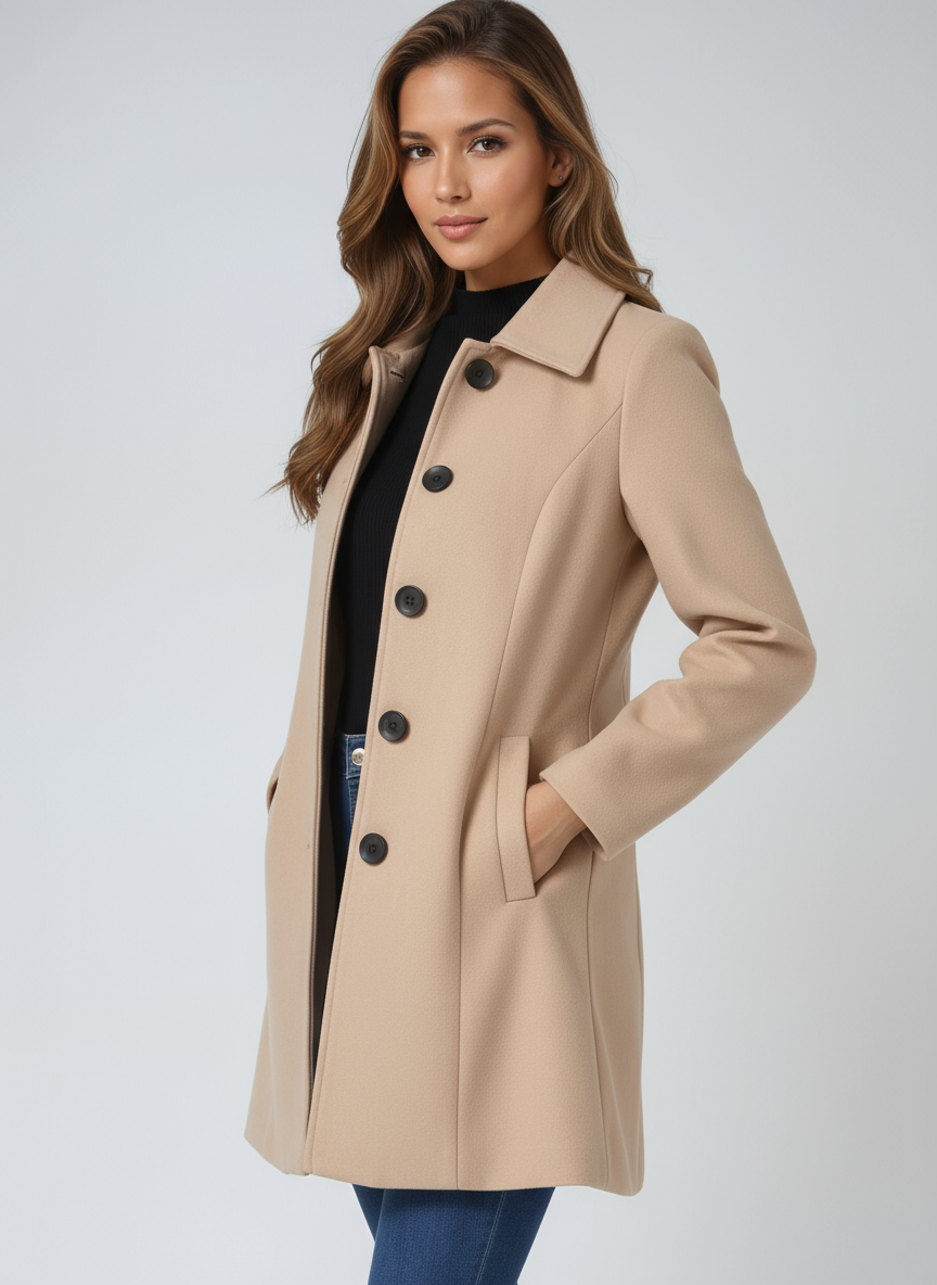 Isla | Trench clásico para mujer con botones y cuello