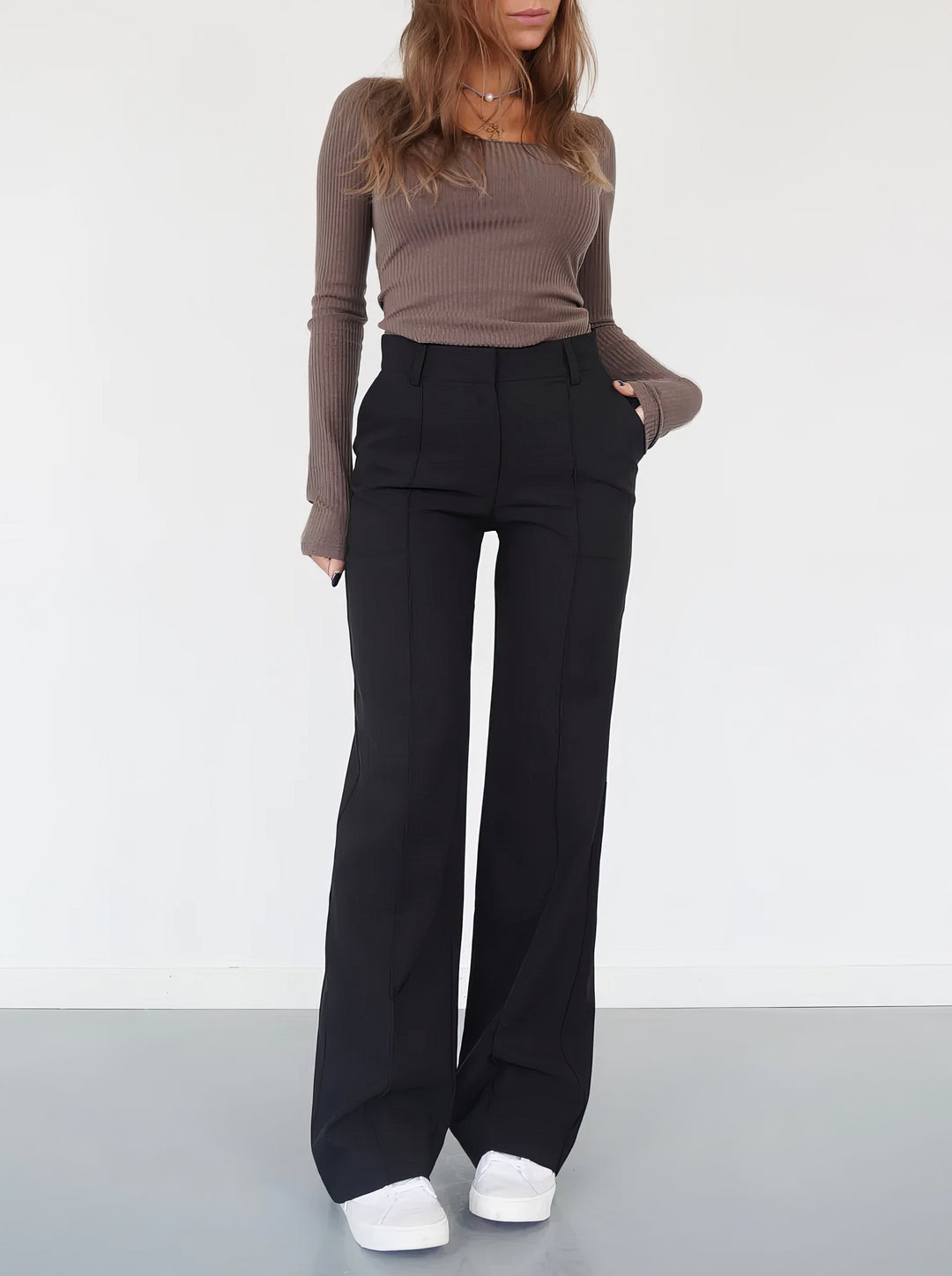 Lena | Pantalones elegantes para mujer de talle alto