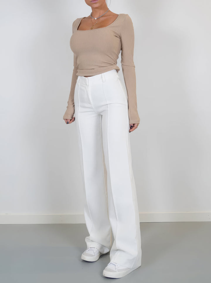 Isabella | Pantalones elegantes de mujer de cintura alta