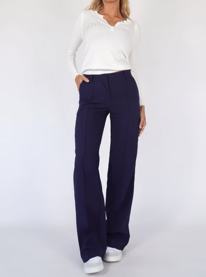 Isabella | Pantalones elegantes de mujer de cintura alta