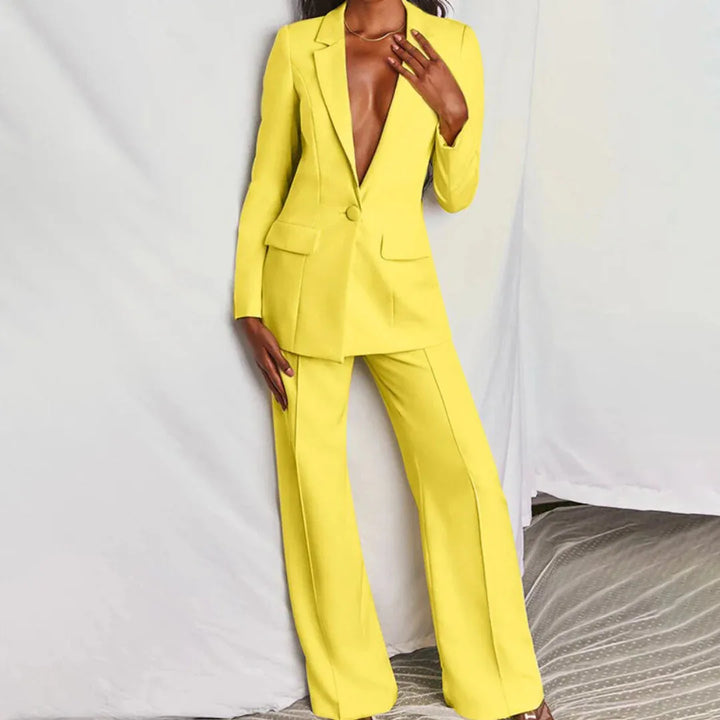 Courtney | Traje de mujer con pantalones, chaqueta larga y ancha