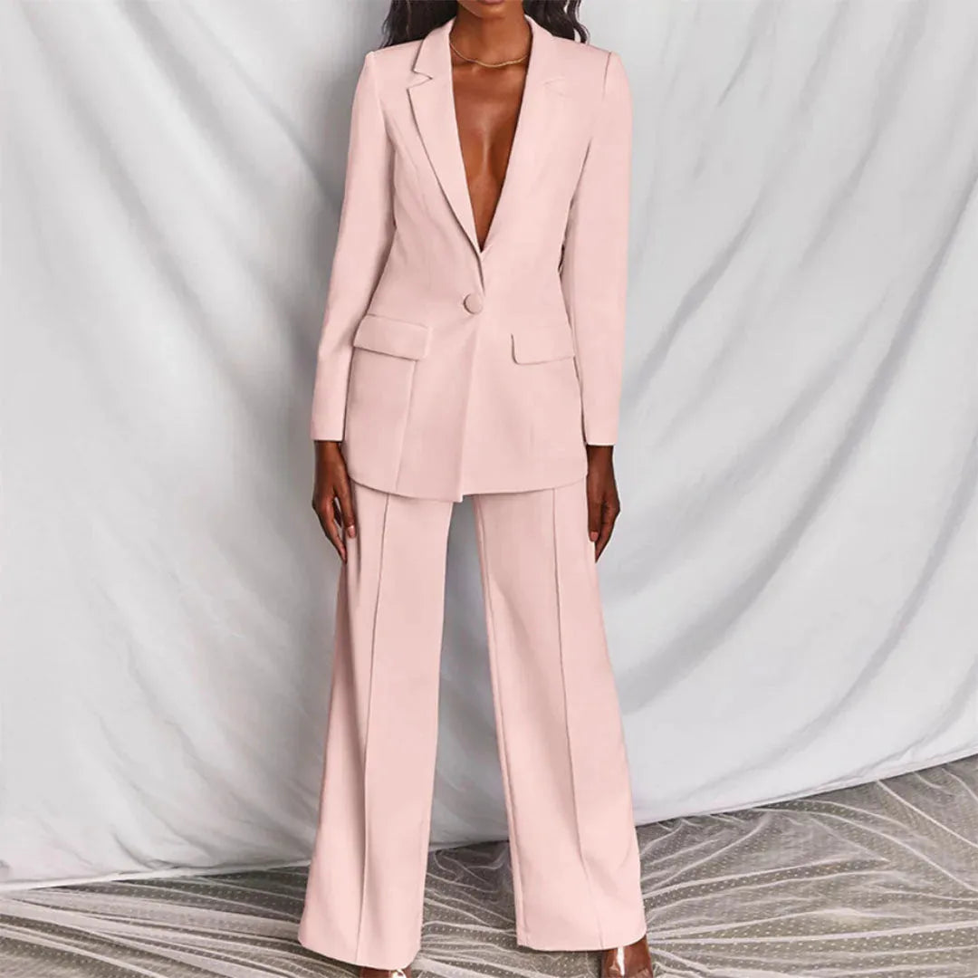 Courtney | Traje de mujer con pantalones, chaqueta larga y ancha