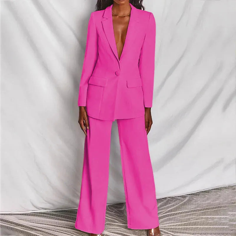 Courtney | Traje de mujer con pantalones, chaqueta larga y ancha
