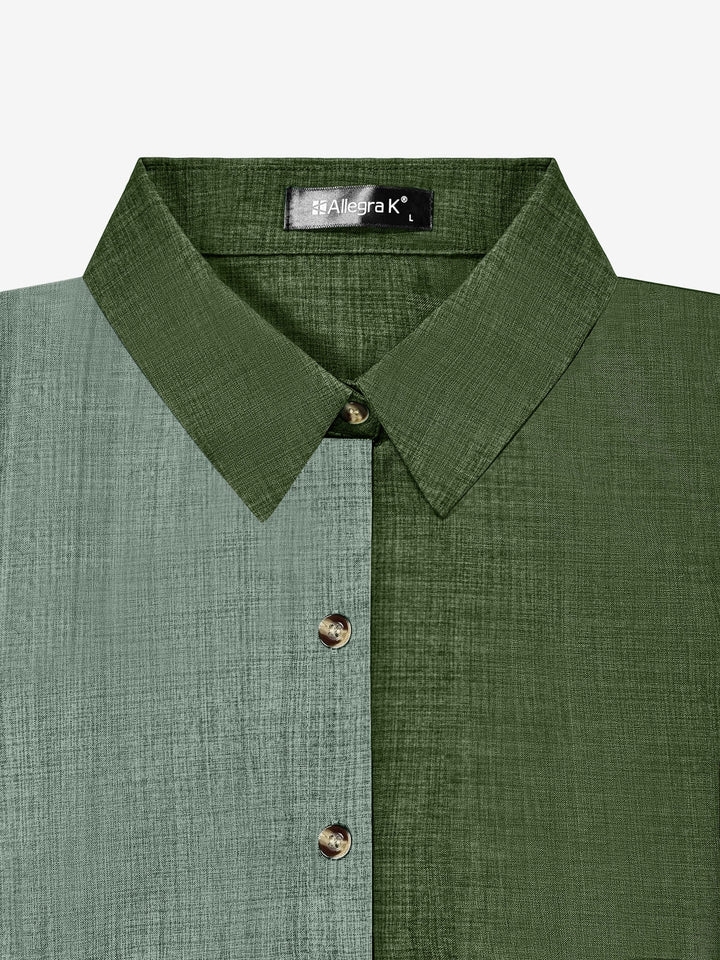 Dalilah | Camisa de mujer con cuello y manga larga, blusa elegante
