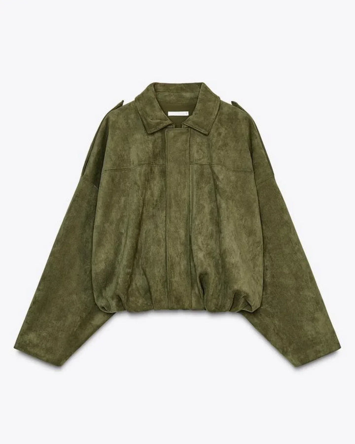 Bertha– Chaqueta de Ante Oversize para Mujer
