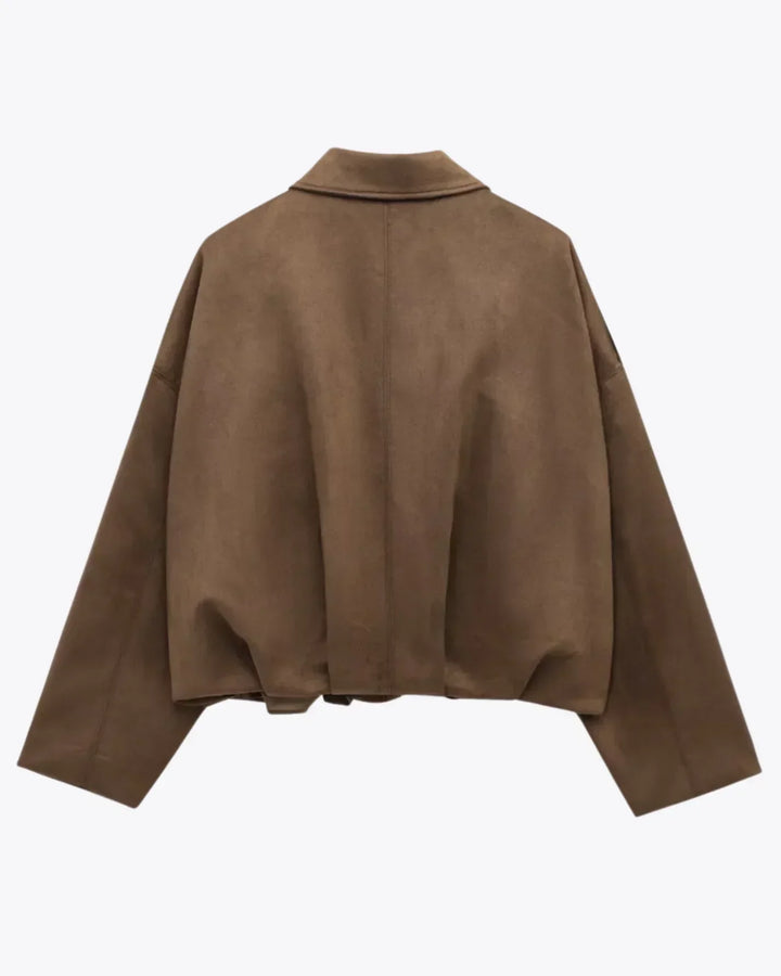 Bertha– Chaqueta de Ante Oversize para Mujer