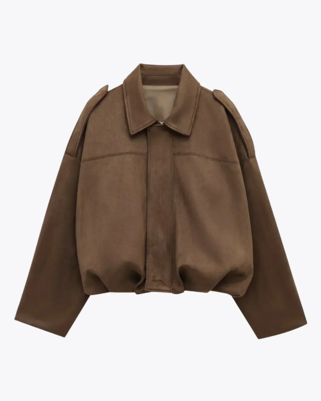 Bertha– Chaqueta de Ante Oversize para Mujer
